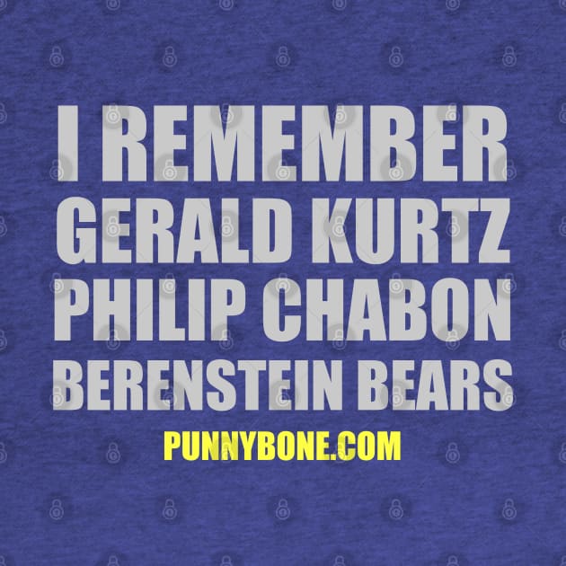 I remember Gerald Kurtz, Philip Chabon et al. by codeWhisperer